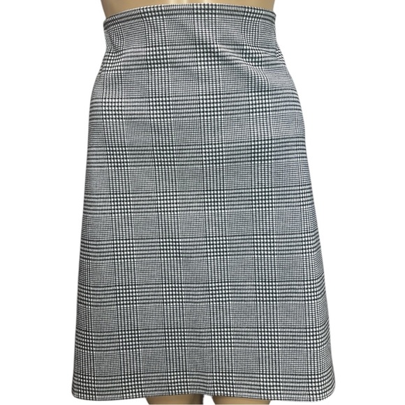 !SOLD! M&S COLLECTION Oversize A Line Skirt Collegiate Plaid Gartered Check Mini - Picture 1 of 5